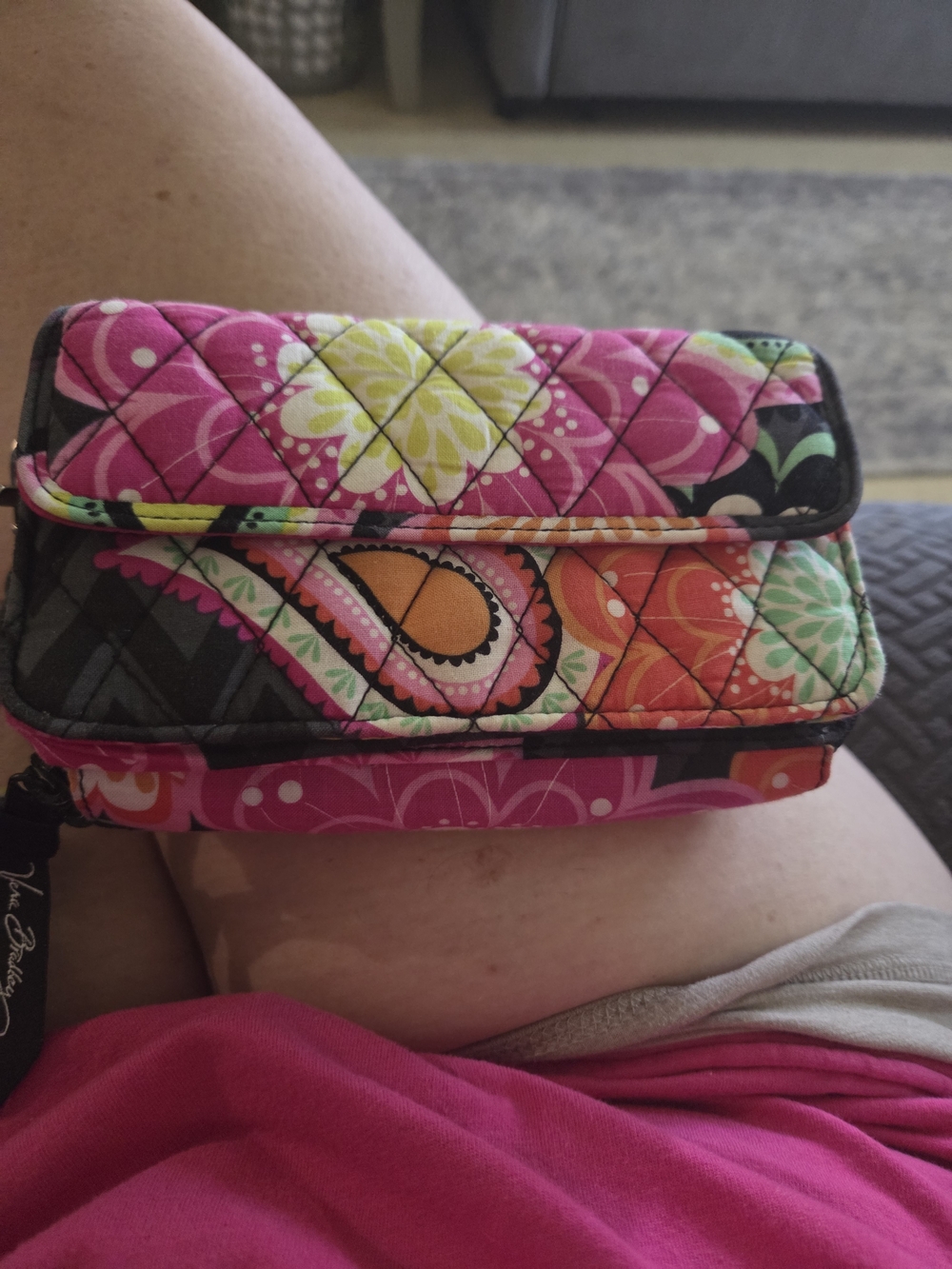 Vera Bradley Pink Multi Floral Quilted Wallet